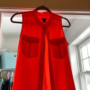 Peach/Orange Jcrew Blouse - NWOT